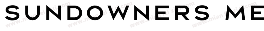 Sundowners Medium字体转换